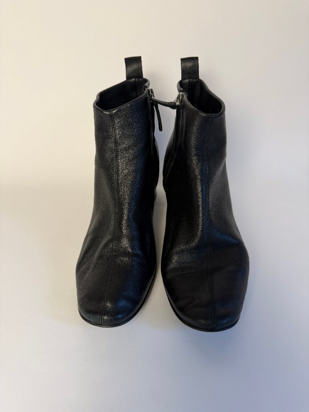 Everlane Italian Black Leather Day Ankle Boots 9.5